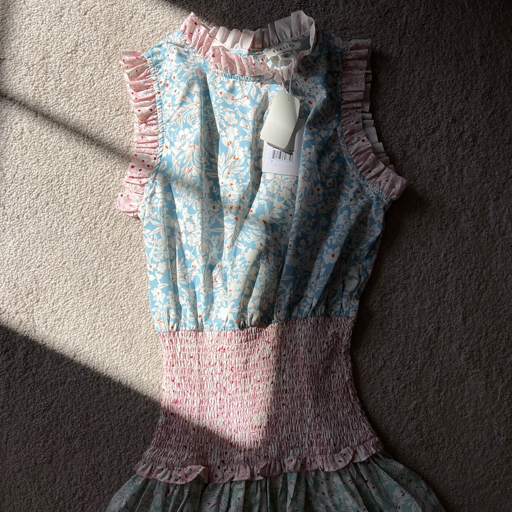 Stellah multicolor pastel maxi dress